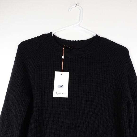 NWT Quince Mongolian Cashmere Fisherman Crewneck Sweater Womens XS Pullover 3347 - Picture 4 of 9